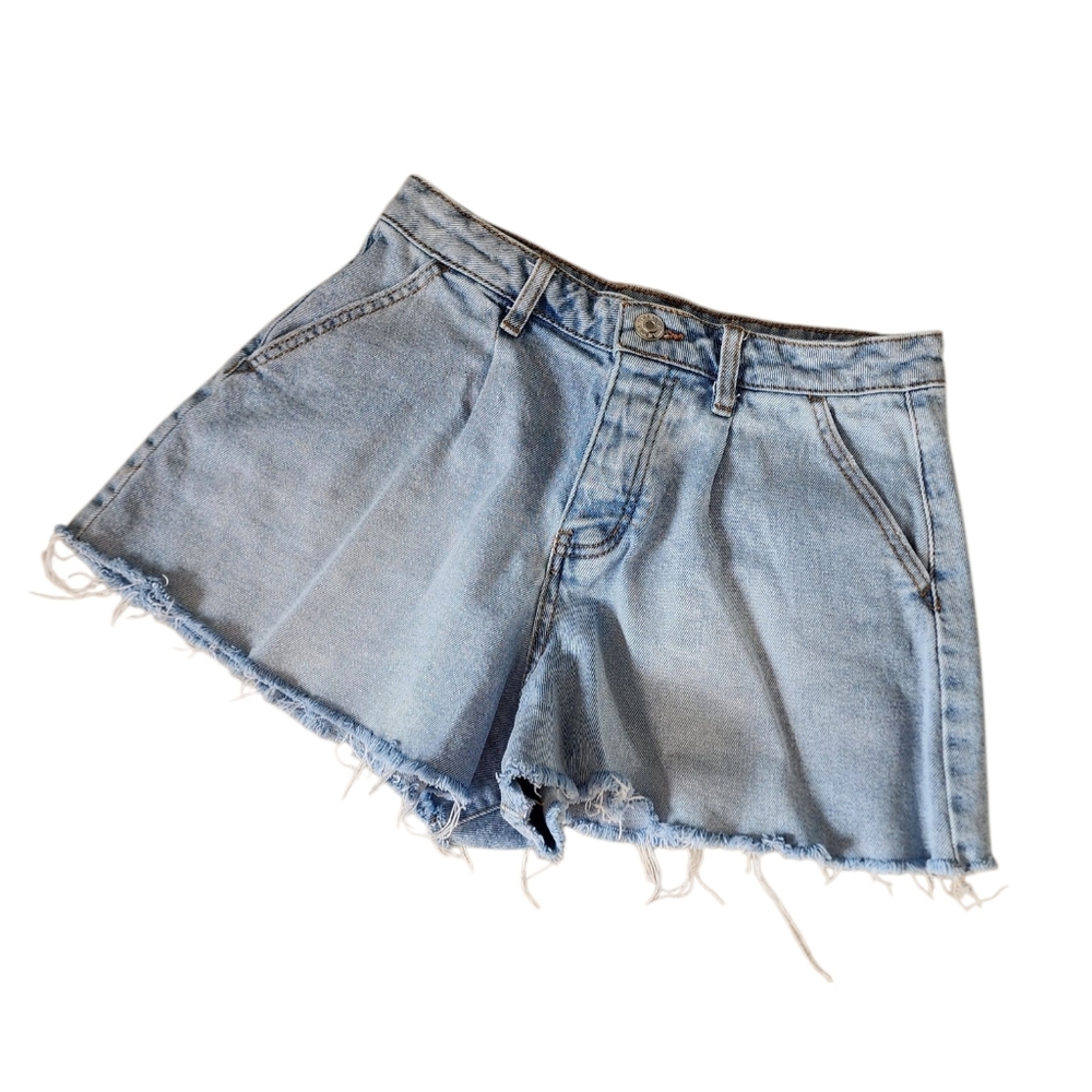 Wild Fable 80s Super High-Rise Wide Leg Denim Shorts Size 6 Button Fly. - Picture 2 of 8